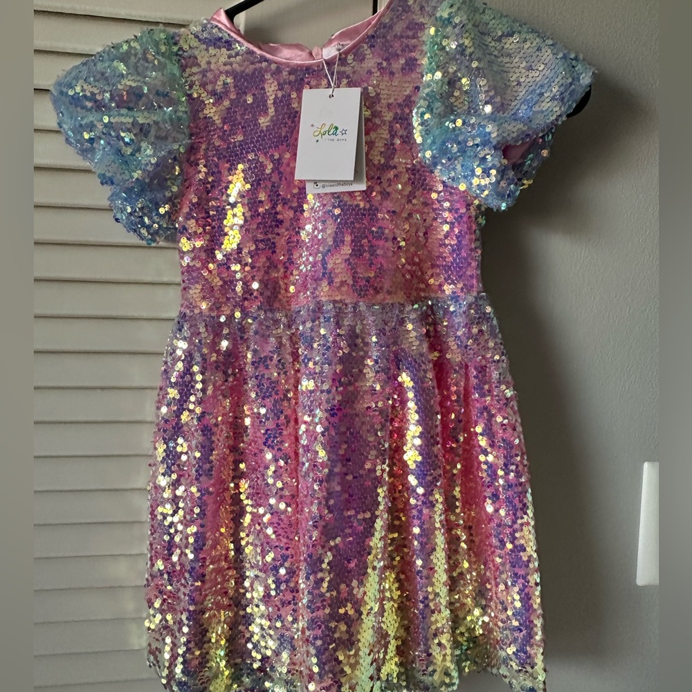 Girls sequin dress